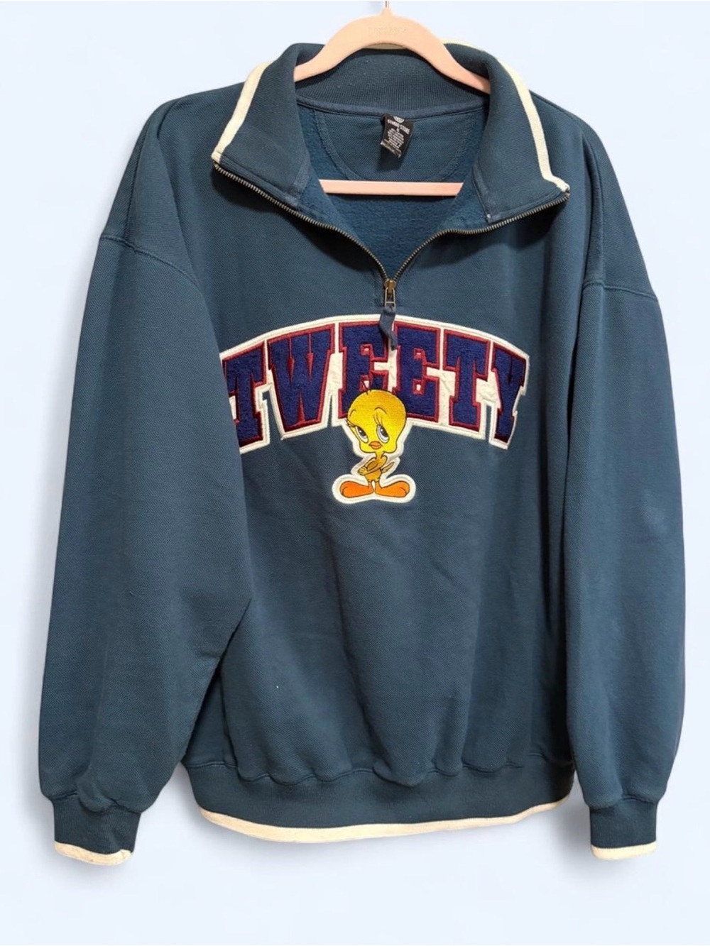Vintage Tweety Quarter-Zip Sweatshirt